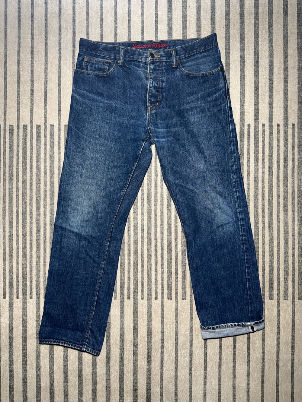 Lands’ End Square Rigger Redline Selvedge Denim Jeans - Straight Leg